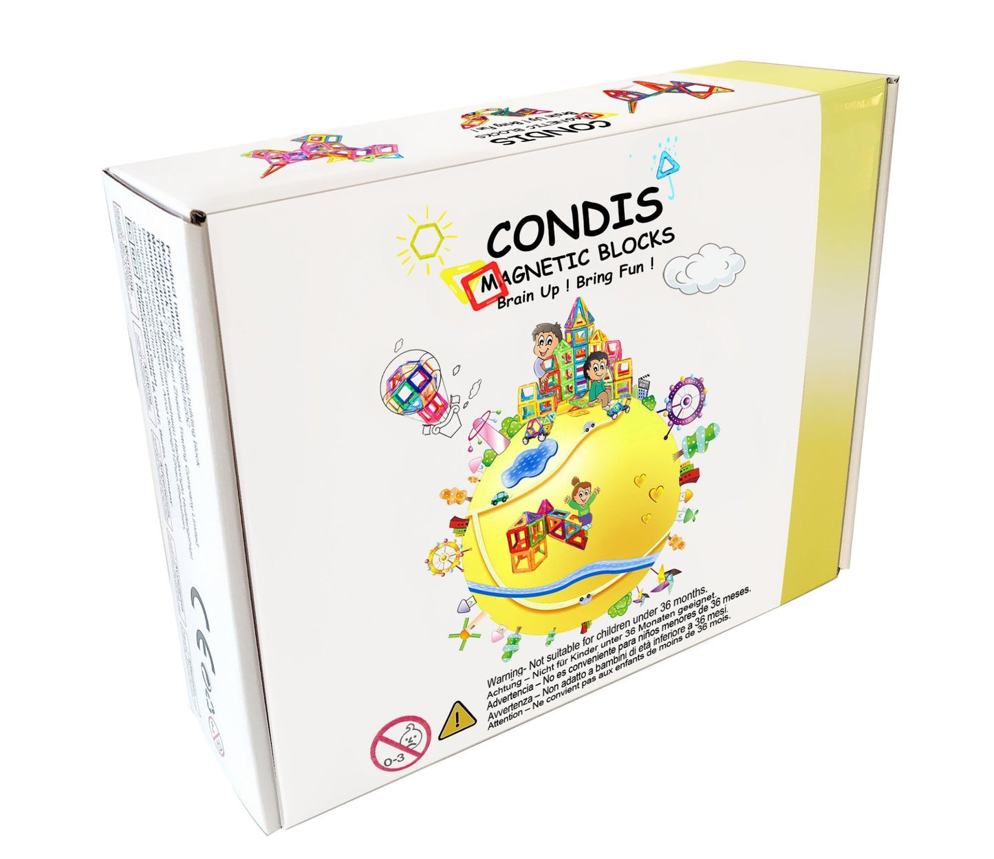 Condis 114Pcs Magnetic Building Blocks Set - Condistoys