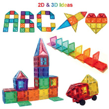 Cargar imagen en el visor de la galería, Condis Magnetic Building Tiles for Kids 60 pcs, Magnetic Blocks Set Construction STEM Magnets Toys for Children Boys and Girls Age 3 4 5 6 7 Year Old - Condistoys
